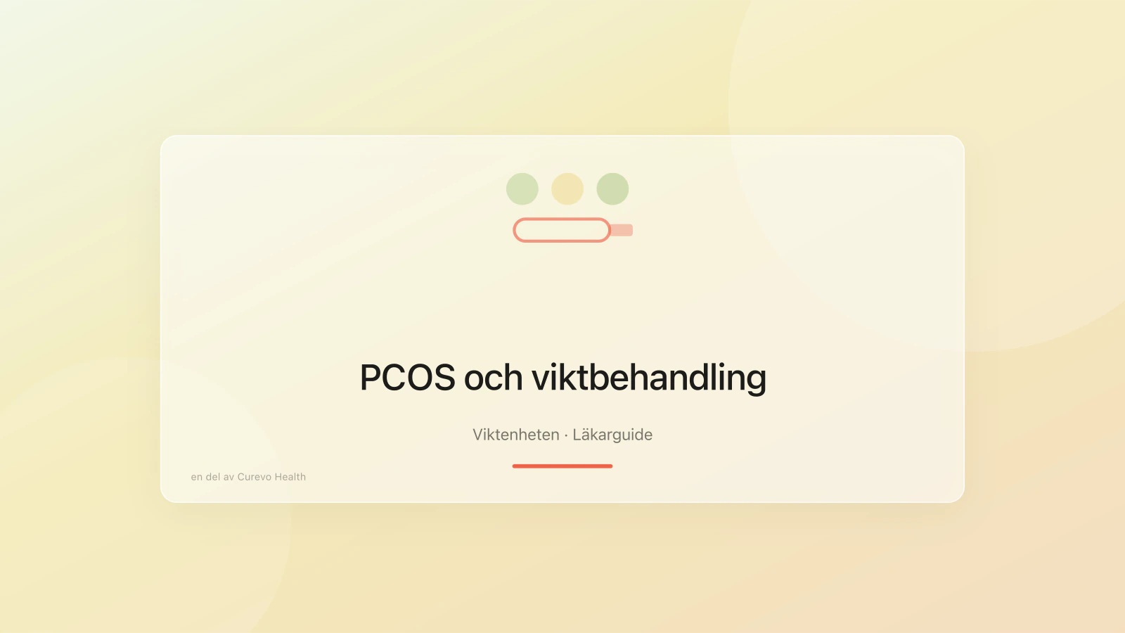 PCOS och viktbehandling: vad är viktigt att veta?