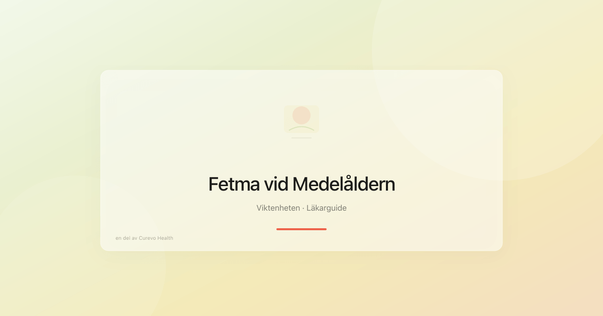 Illustration av manlig medelåldersövervikt och metabol hälsa