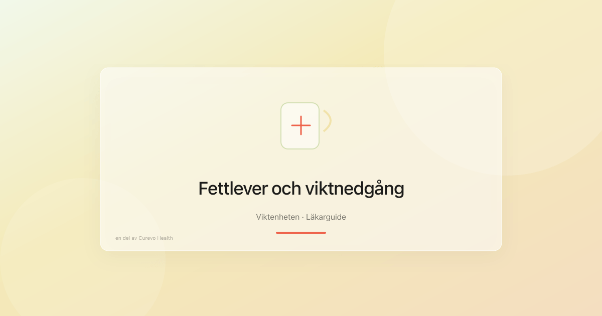 Levervärden och viktkurva vid fettlever
