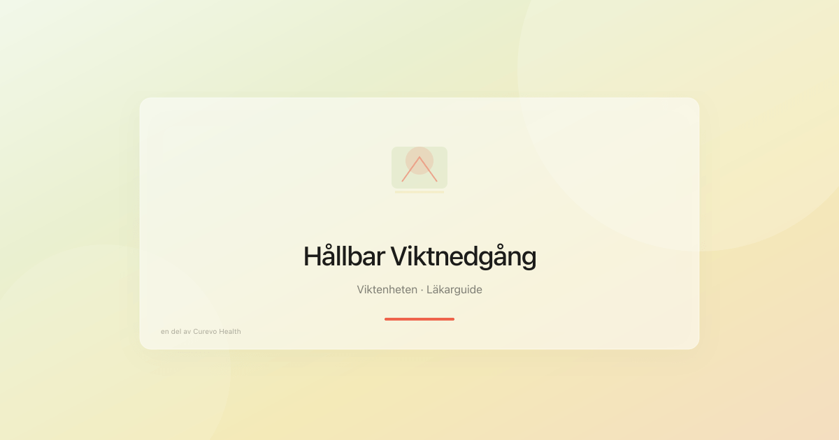 Hållbar viktnedgång 2026: Komplett guide baserad på forskning