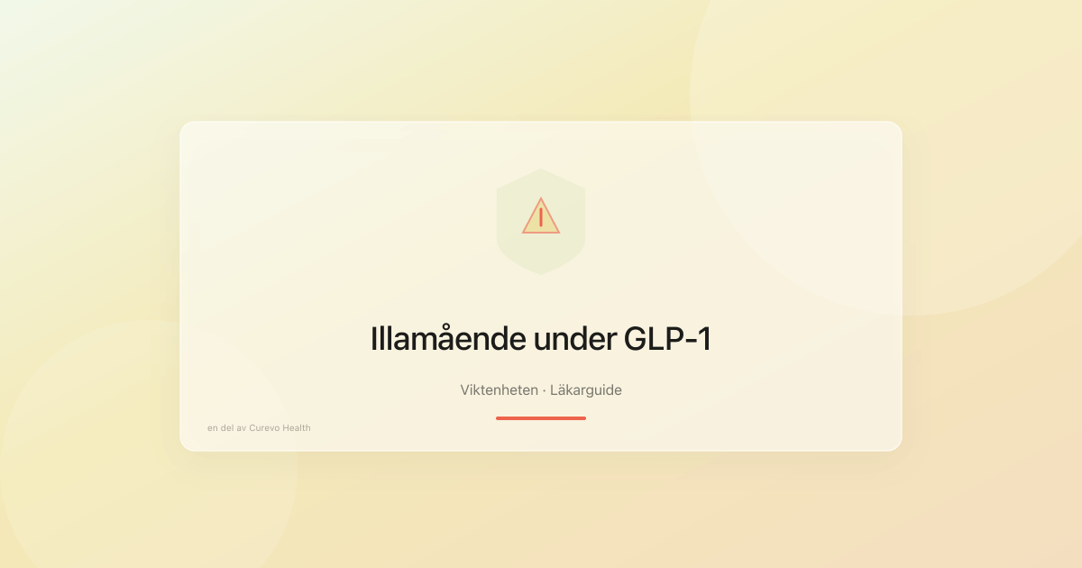 Illamående under GLP-1-behandling: vad kan man göra?