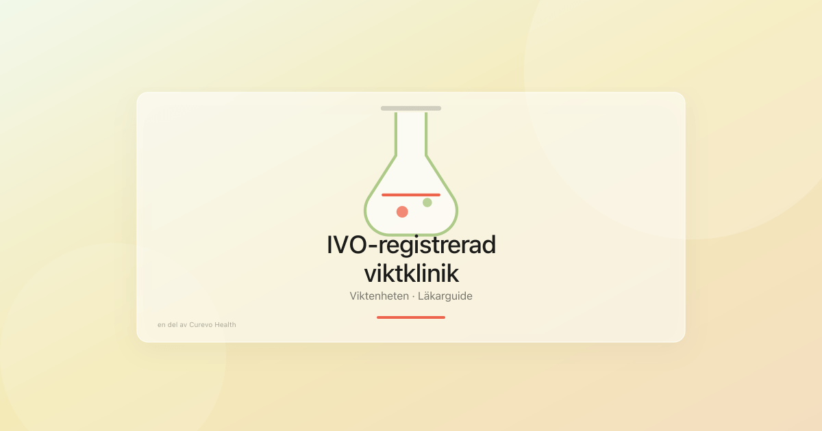 IVO-registrerad viktklinik: vad betyder det?