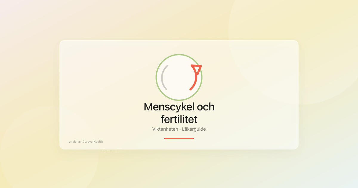 Menscykel, fertilitet och GLP-1-viktbehandling