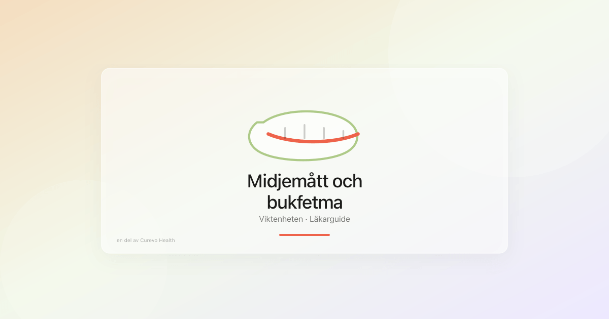 Midjemått, bukfetma och hälsorisk