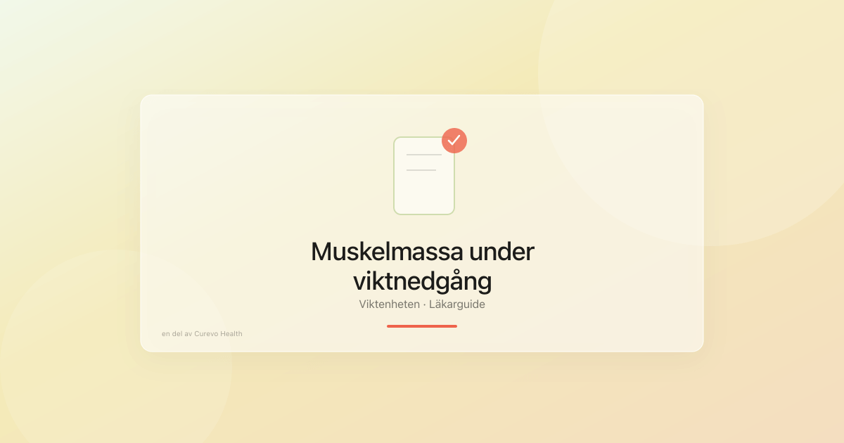 Muskelmassa under viktnedgång: så minskar du förlusten
