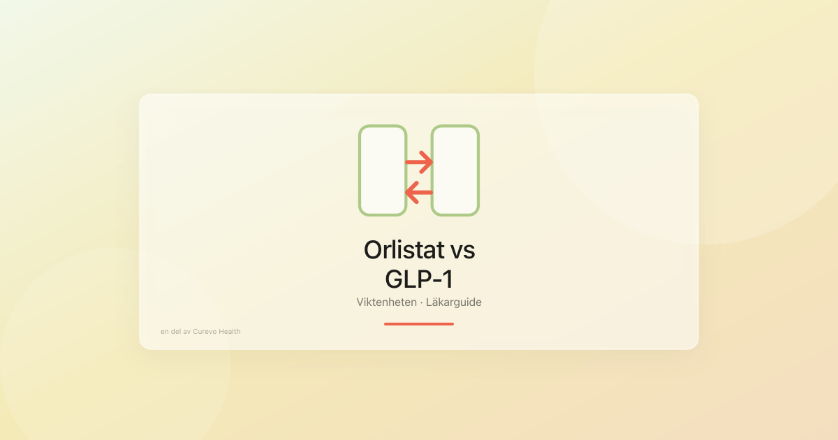 Jämförelse mellan orlistat och GLP-1 vid viktbehandling
