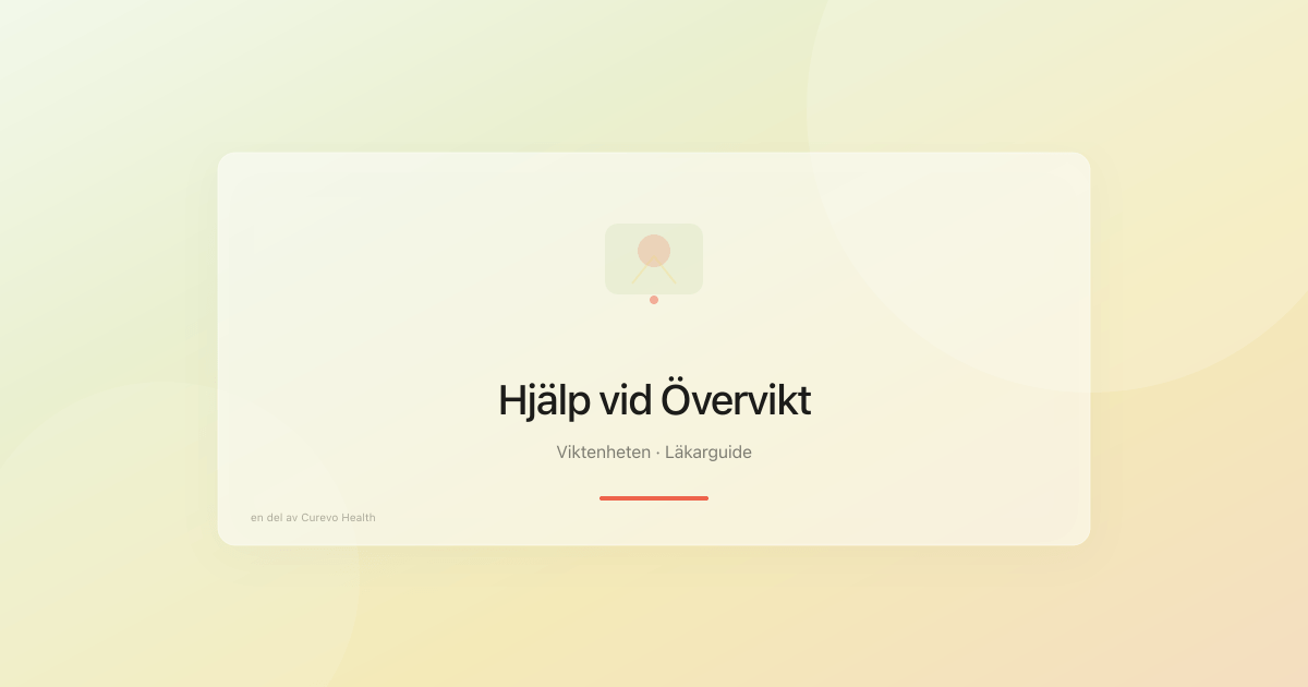 Övervikt – hjälp finns: Var börjar man?