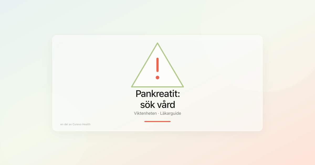 Akuta buksmärtor som behöver medicinsk bedömning