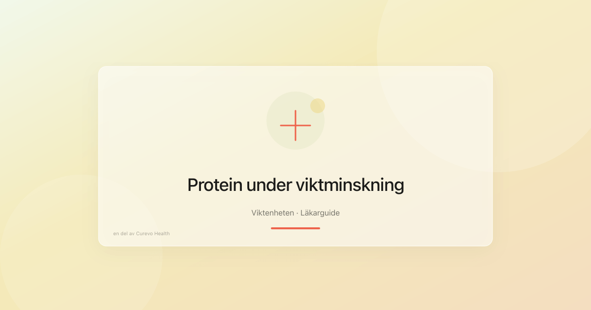 Protein under viktminskning: hur ska man tänka?