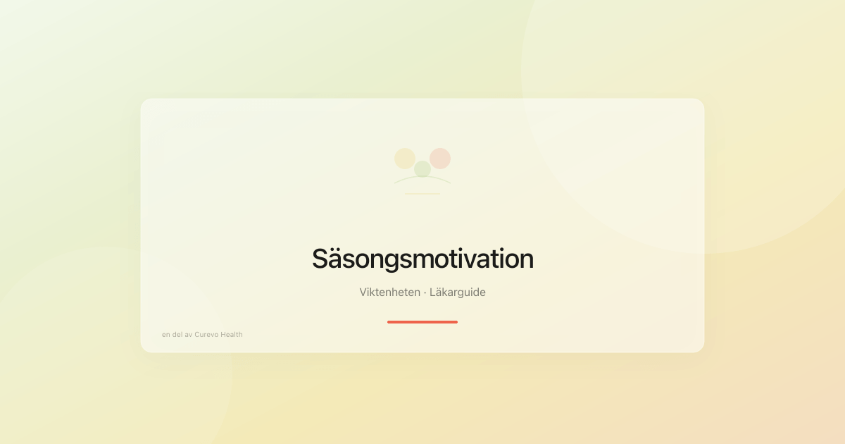 Illustration av årets säsonger och viktnedgångsintresse genom året
