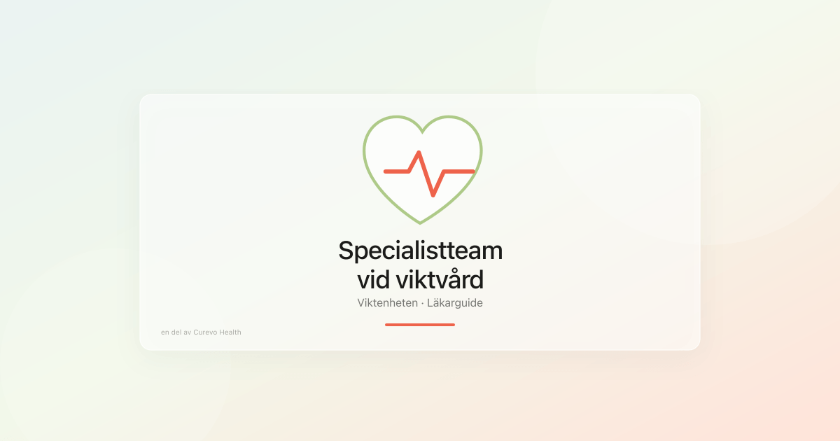 Specialistteam går igenom professionell hjälp med viktnedgång