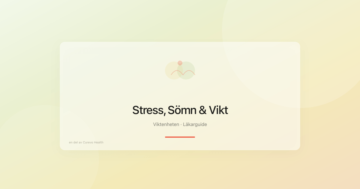 Stress, sömn och vikt – kopplingen de flesta missar