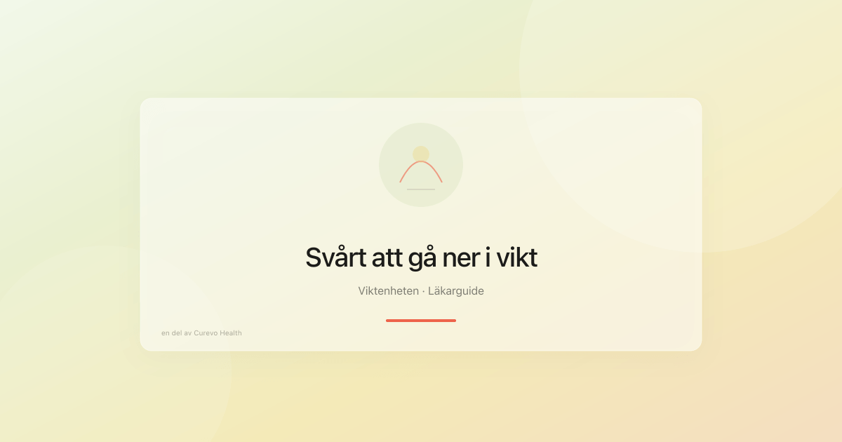 Varför är det så svårt att gå ner i vikt? Forskningen förklarar