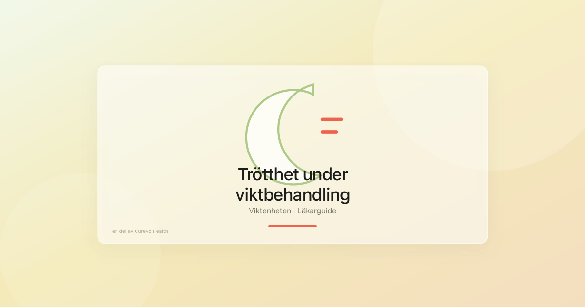 Trötthet och energi under medicinsk viktbehandling