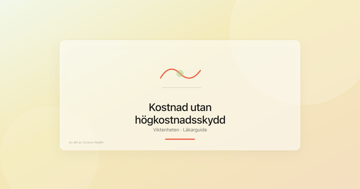Månadskostnad för injektionsläkemedel vid viktbehandling