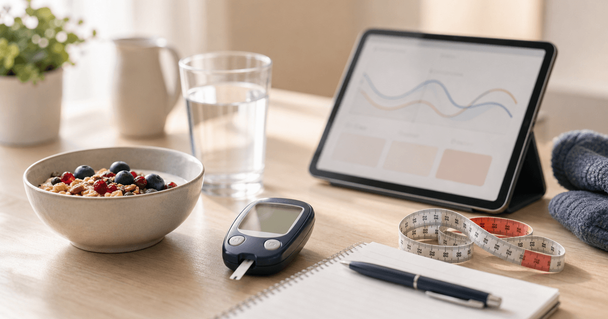 Blodsocker och vikt följs upp vid diabetes typ 2
